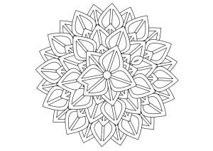 Mandala with large petals